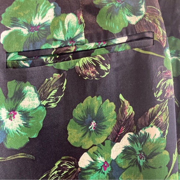 ELEVENSES Sz 8 by Anthropologie Palazzo Wide Leg Cuffed Hem Trouser Pants - Picture 10 of 14